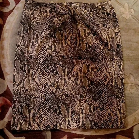 Python print Michael Kors skirt NWOT - Picture 1 of 3